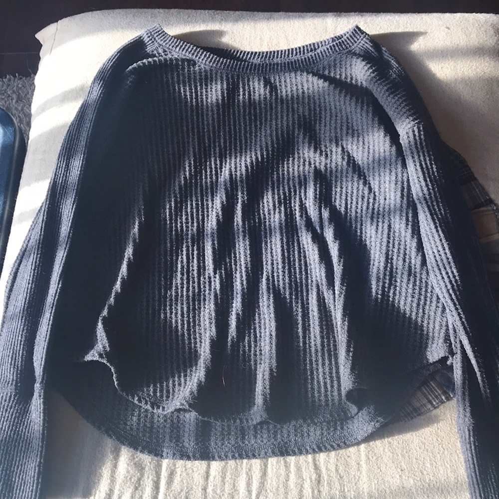 MUDD waffle knit long sleeve
